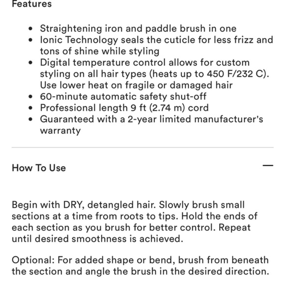 Drybar Brush Crush Yellow Heated Styling Straightening Hair Brush - Picture 7 of 7